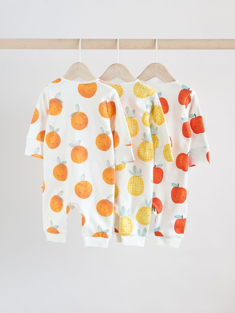 Več - dojenček Two Way Zip Fruit brez stopal 100% Cotton Sleepsuits 3 Paket (0mesec-3leto) - Slika 2 iz 12 Več - dojenček Two Way Zip Fruit brez stopal 100% Cotton Sleepsuits 3 Paket (0mesec-3leto) - Slika 2 iz 12
