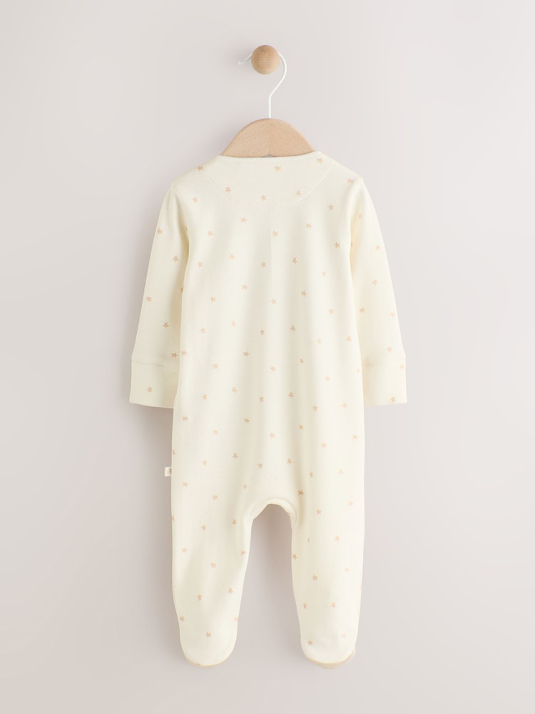 Ecru I Love My Mummy Two Way Zip Baby Sleepsuit (0-18mths) - Image 2 of 7