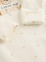 Ecru I Love My Mummy Two Way Zip Baby Sleepsuit (0-18mths) - Image 5 of 7