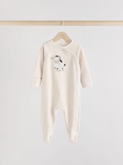 Gris - Lot de 3 dors-bien bébé zébrés 100% coton (0-2ans) - Image 2 de 13