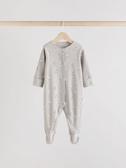 Gris - Lot de 3 dors-bien bébé zébrés 100% coton (0-2ans) - Image 3 de 13