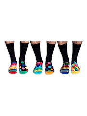 United Odd Socks Black The Sock Exchange 6 Odd Socks To Mix and Mismatch - Image 2 of 2