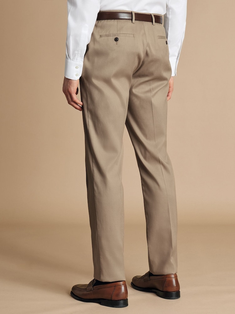 Charles Tyrwhitt Natural Slim Fit Smart Trousers - Image 2 of 5