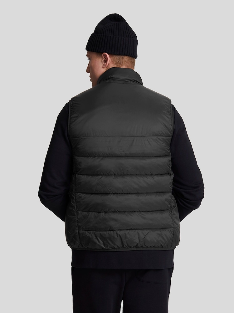 Lyle & Scott Black Wadded Gilet - Image 2 of 4