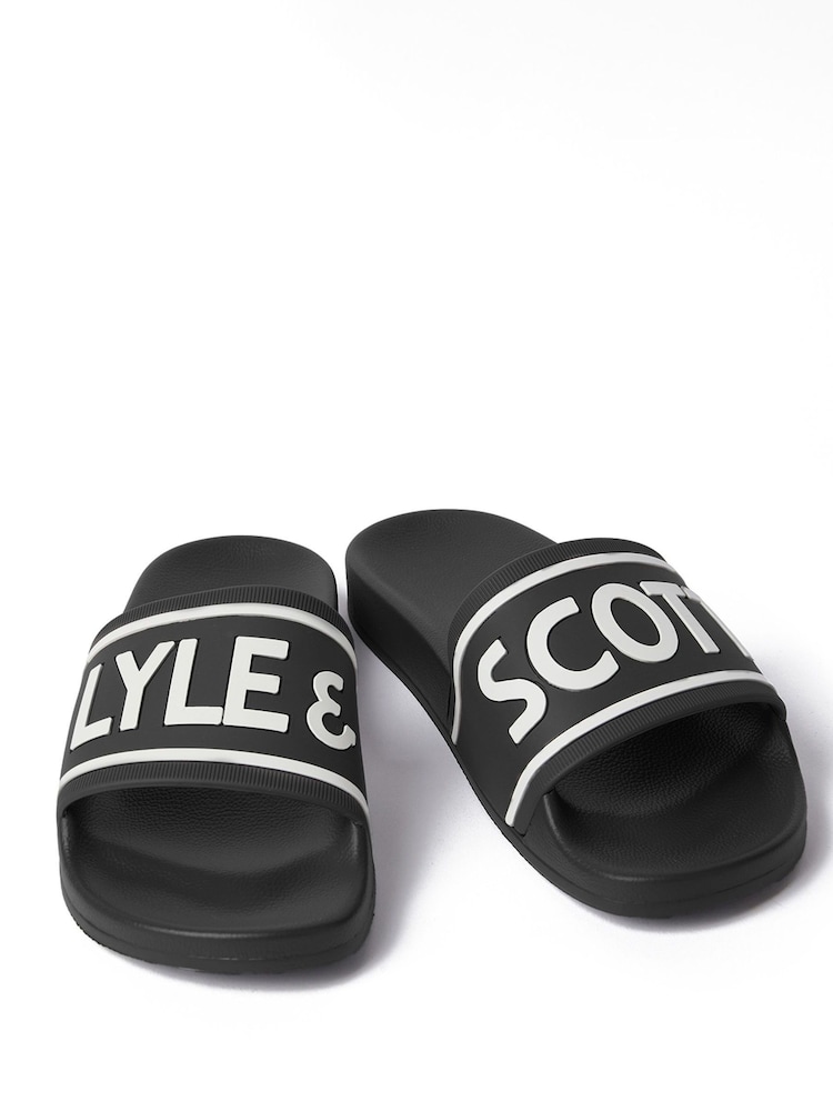 Lyle & Scott Black Slider - Image 1 of 2