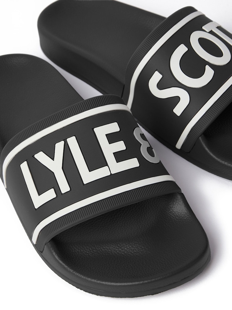 Lyle & Scott Black Slider - Image 2 of 2
