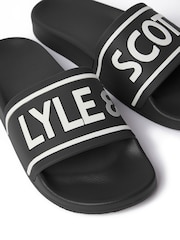 Lyle & Scott Black Slider - Image 3 of 3