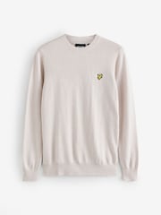 Lyle & Scott Natural Cotton Merino Crew Neck Jumper - Image 3 of 3
