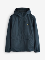 Lyle & Scott Blue Lightweight Hooded Zip Through Jacket - Image 1 of 1