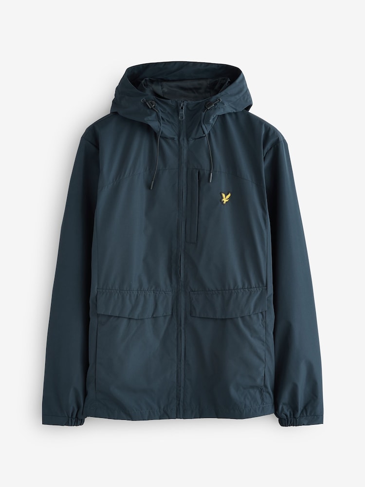 Lyle & Scott Blue Lightweight Hooded Zip Through Jacket - Image 1 of 1