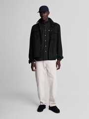 Lyle & Scott Black Cotton Plain Oxford Shirt - Image 2 of 5
