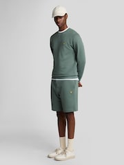 Lyle & Scott Green Cotton Sweat Shorts - Image 2 of 4