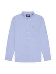 Lyle & Scott Blue Dark Cotton Oxford Shirt - Image 3 of 3