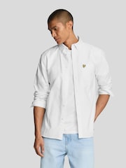Blanco roto - Camisa Oxford de algodón de Lyle & Scott - Imagen 1 de 5
