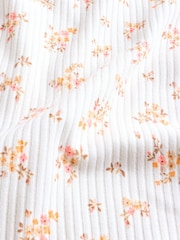 Apricot mit Streublümchen - Kurzarm-Baby-Bodys aus 100 % Baumwolle im 5er-Pack - Bild 13 von 13