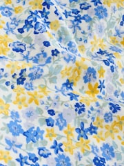 Blue Ditsy Baby Strappy Vest 100% Cotton Bodysuit 5 Pack - Image 11 of 13