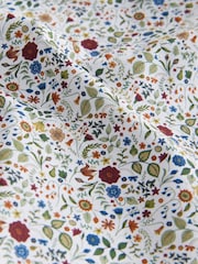 Blue Floral Short Sleeve Shirt With Bow Tie - Image 4 of 4