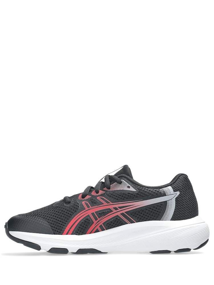 ASICS Black/Red Contend 10 Kids and Junior Trainers - Image 2 of 8