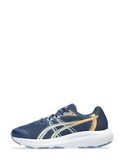 ASICS Blue/Orange Contend 10 Kids and Junior Trainers - Image 6 of 8