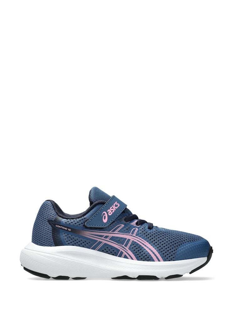 ASICS Blue/Pink Contend 10 Toddler Trainers - Image 1 of 8