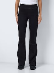NOISY MAY Black Flare Jeggings - Image 4 of 6