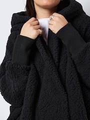 NOISY MAY Black Long Sleeve Teddy Coat - Image 4 of 5