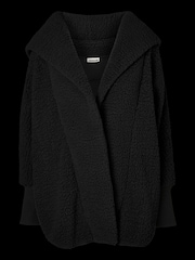 NOISY MAY Black Long Sleeve Teddy Coat - Image 5 of 5
