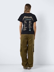 NOISY MAY Black 100% Cotton Short Sleeve Metallica Band T-Shirt - Image 3 of 7