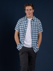 Trespass Mens Blue Calcutt Shirt - Image 1 of 5