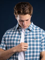 Trespass Mens Blue Calcutt Shirt - Image 3 of 5