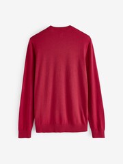 Gap Red Cotton Knit Crew Neck Jumper - Image 3 of 8