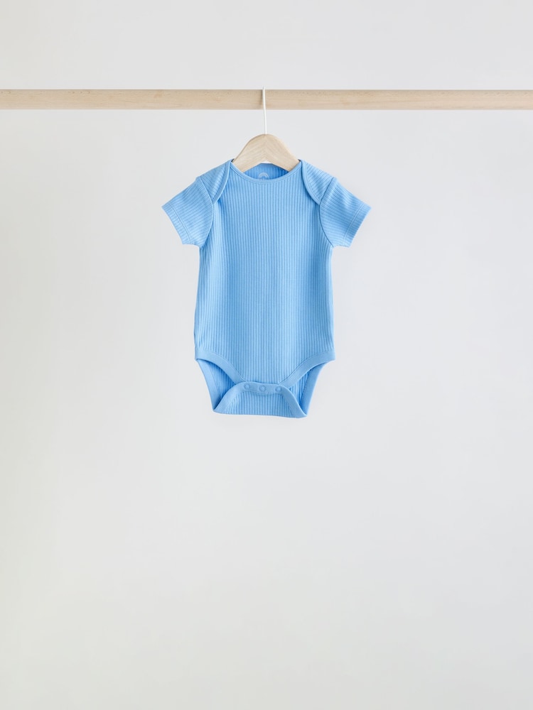 Licht - Set van 5 babyrompertjes met korte mouwen - Image 4 of 12