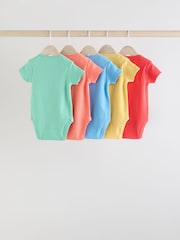 Bright Baby Short Sleeve Bodysuits 5 Pack - Image 7 of 12