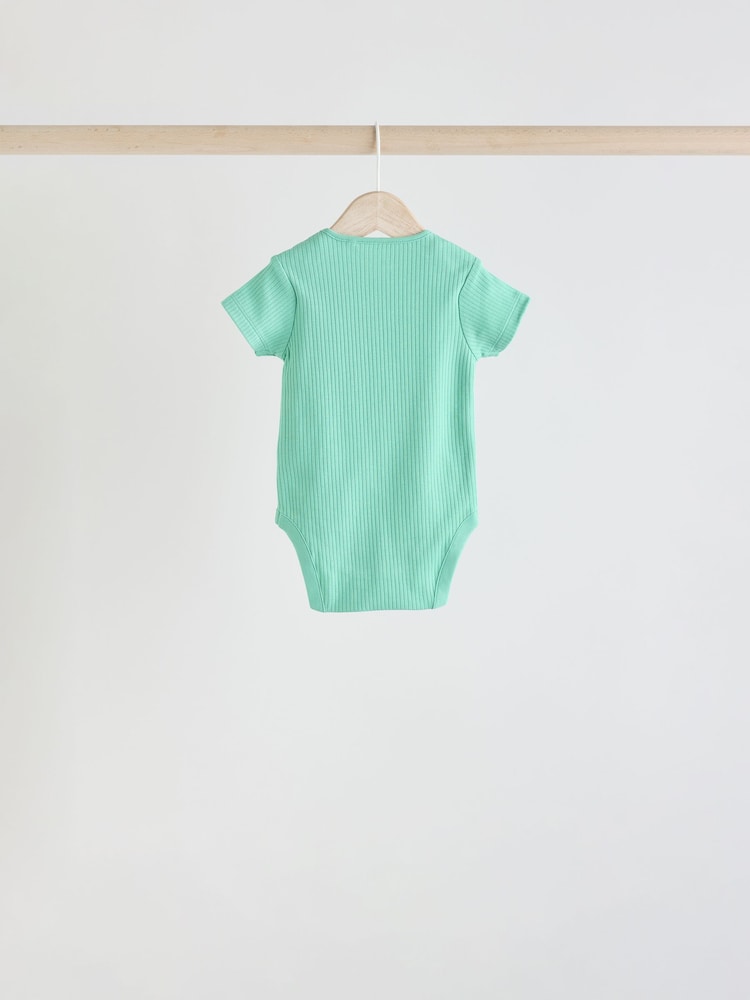 Licht - Set van 5 babyrompertjes met korte mouwen - Image 8 of 12