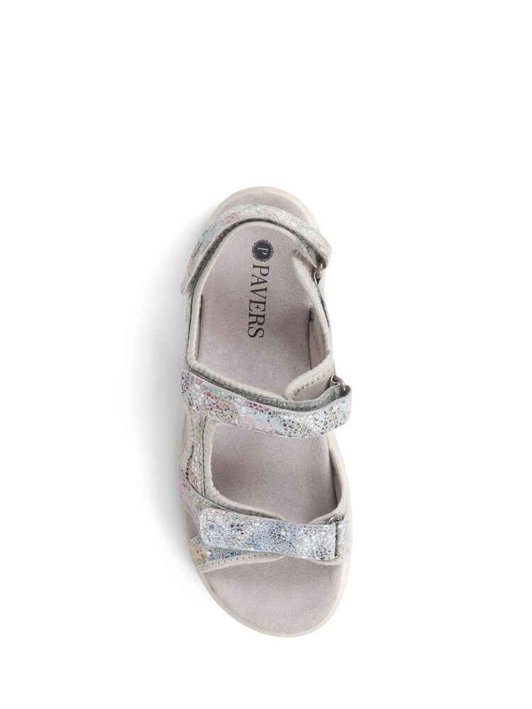 Pavers Grey Multi Strap Adjustable Sandals - Image 4 of 5