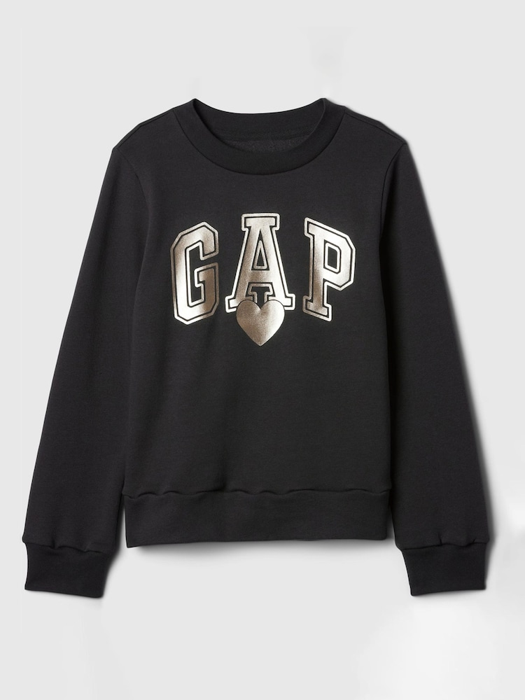 Gap Black Heart Logo Crew Neck Sweatshirt (4-13yrs) - Image 4 of 4
