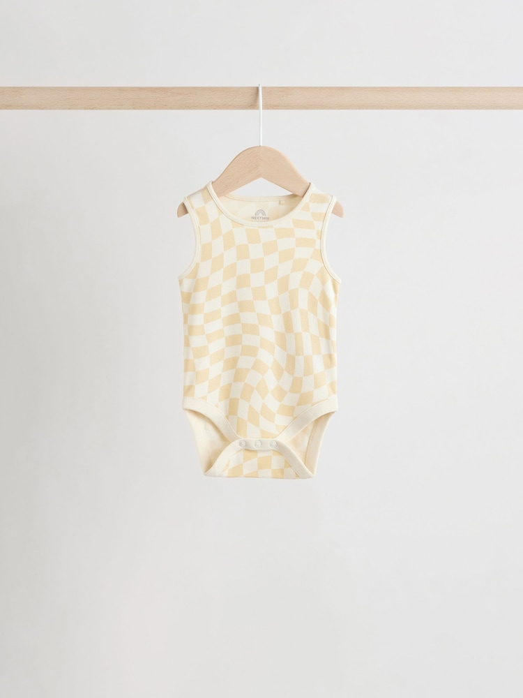 Imprimé tropical monochrome/Cream - Bébé débardeur Bodies 5 Lot - Image 7 of 13