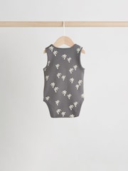 Imprimé tropical monochrome/Cream - Bébé débardeur Bodies 5 Lot - Image 8 of 13
