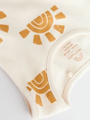 Cream/ Blue/ Orange Sea Character 100% Cotton Baby Vest Bodysuits 5 Pack - Image 11 of 13