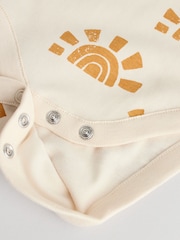 Cream/ Blue/ Orange Sea Character 100% Cotton Baby Vest Bodysuits 5 Pack - Image 12 of 13