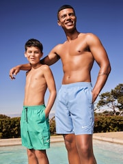 Nike Green Voyage Cargo Pocket 6 Inch Swim Shorts - Image 5 of 8