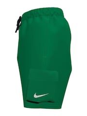 Nike Green Voyage Cargo Pocket 6 Inch Swim Shorts - Image 8 of 8