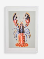 Orange Lobster Print Framed Wall Art - Image 3 of 4