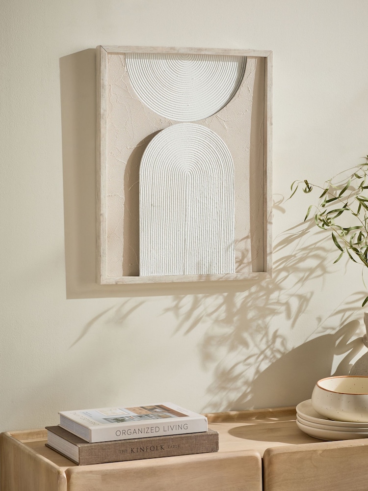 Natural Light Up Textured Abstract Wall Art - Image 2 of 10
