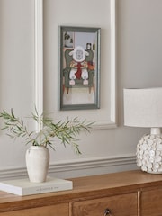 Green Sandra The Sheep Knitting Framed Wall Art - Image 2 of 5