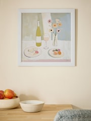 Multi Wine and Cheese Still Life Wall Art - Image 1 of 5