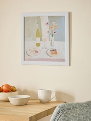 Multi Wine and Cheese Still Life Wall Art - Image 2 of 5