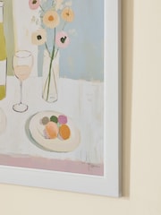 Multi Wine and Cheese Still Life Wall Art - Image 3 of 5