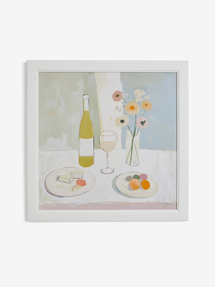 Multi Wine and Cheese Still Life Wall Art - Image 4 of 5