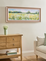 Yellow Spring Meadow Landscape Wall Art - Image 2 of 5